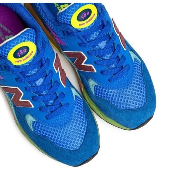 New Balance 580 Sneakers Mens 8.5 Wmns 10 Atlantic Blue Multi-Color MT580HSB NEW - Picture 5 of 12
